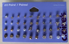 20 Pairs Of Stud Earrings