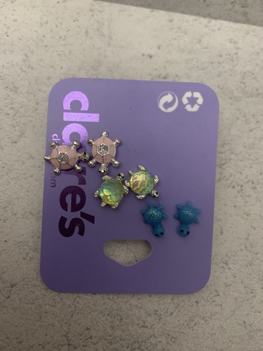 Girls cute turtle studs - girls,